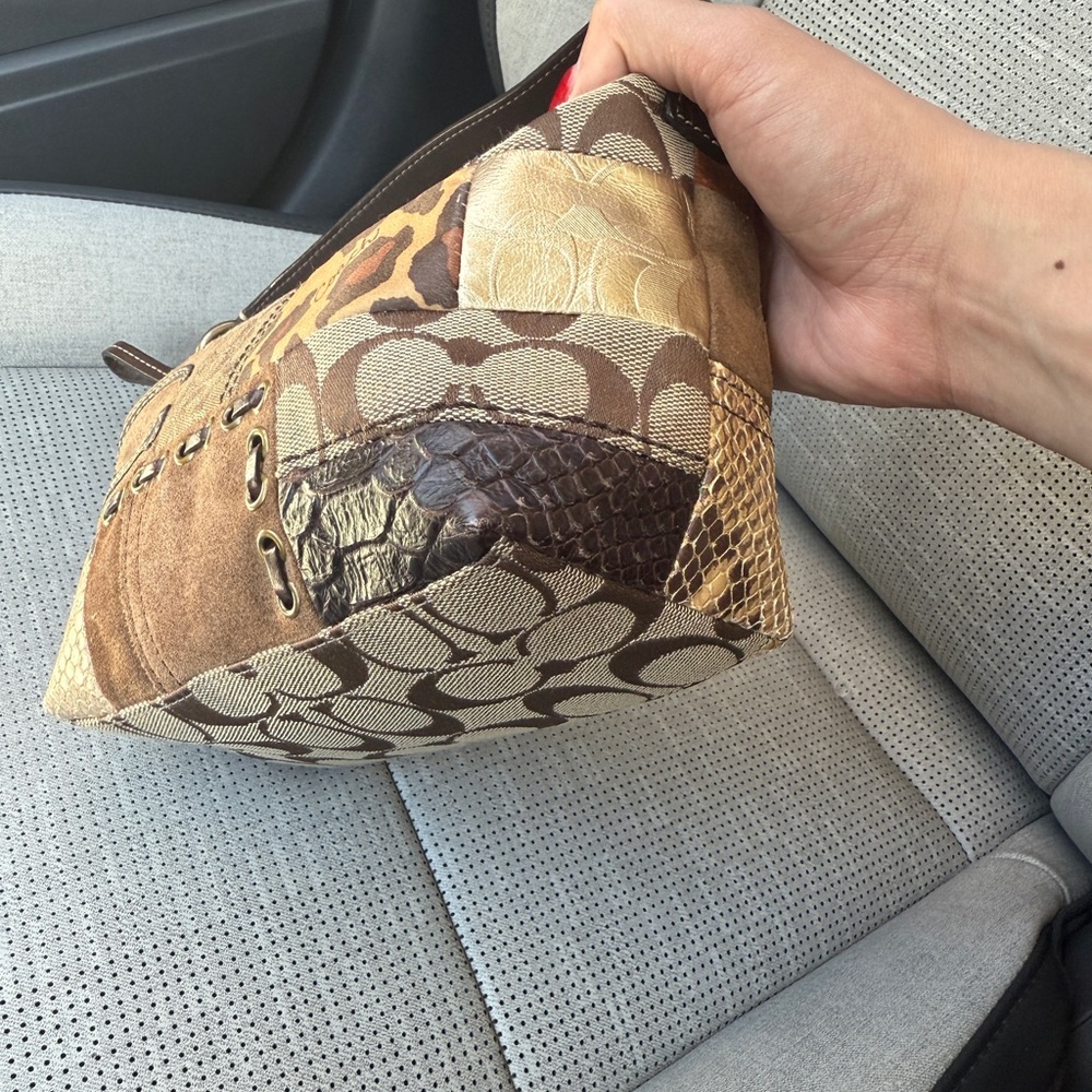 Coach Leopard Patchwork Mini Bag - image 5